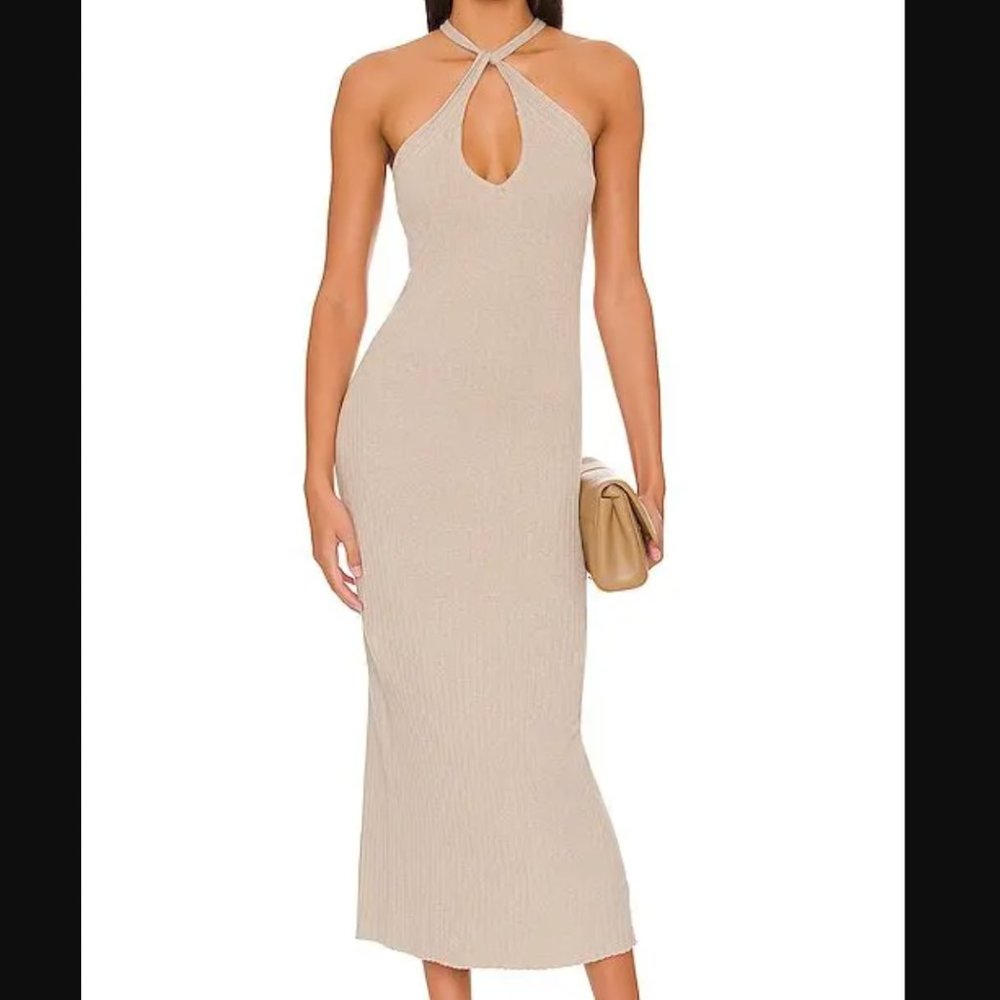 NEW $258 Bailey 44 Rylan Halter Sweater Dress, Size: Small